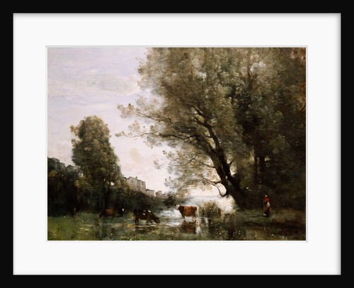 Banks of a Pond in Normandy by Jean Baptiste Camille Corot