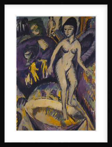 Female Nude with Hot Tub, 1912 by Ernst Ludwig Kirchner