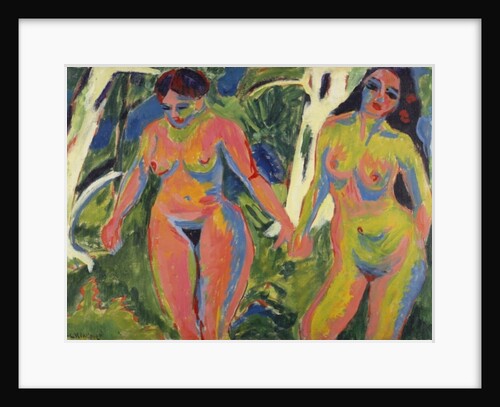 Two Nude Women in a Wood, 1909 by Ernst Ludwig Kirchner