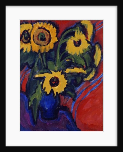 Sunflowers, 1909-18 by Ernst Ludwig Kirchner