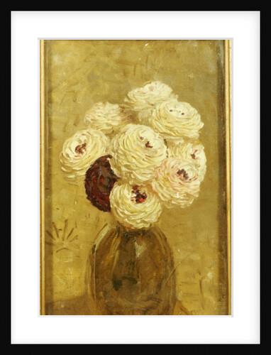 A Vase of Dahlias by Albert Joseph Moore