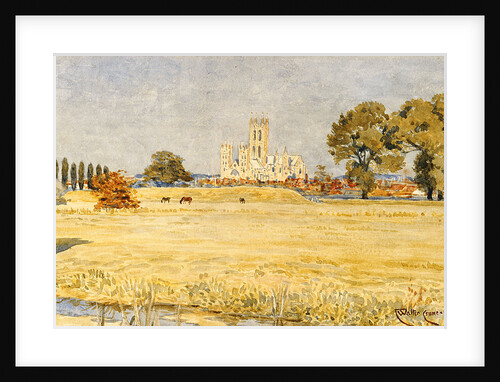 Canterbury Cathedral from the Meadows, 1894 by Walter Crane