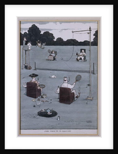 Lawn Tennis for the Middle Aged by William Heath Robinson