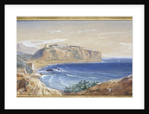 Monaco from Cap d'Ail, 1865 by Edward Lear
