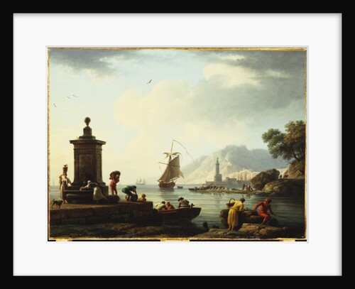 A View of the Harbour at Genoa, 1773 by Claude Joseph Vernet