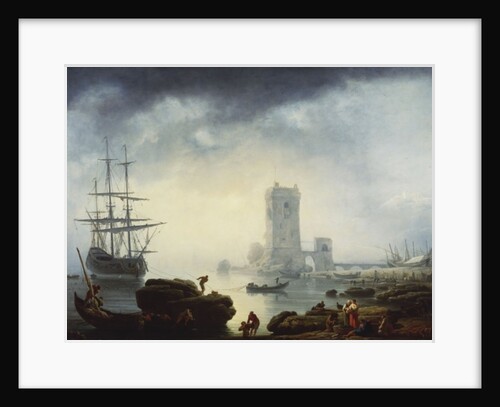 A Mediterranean Harbour Scene: Morning, 1745 by Claude Joseph Vernet