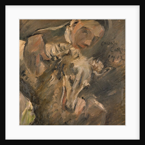 Max Mainer with a Siberian Greyhound, 1917 by Lovis Corinth