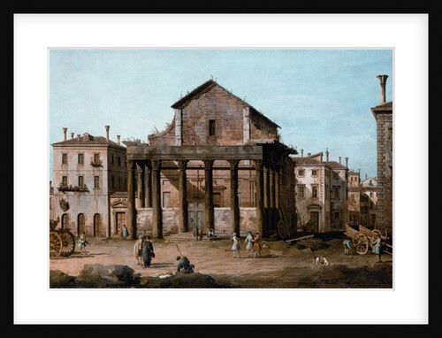 Rome - The Temple of Antoninus and Faustina in the Forum, c.1742-43 by Bernardo Bellotto