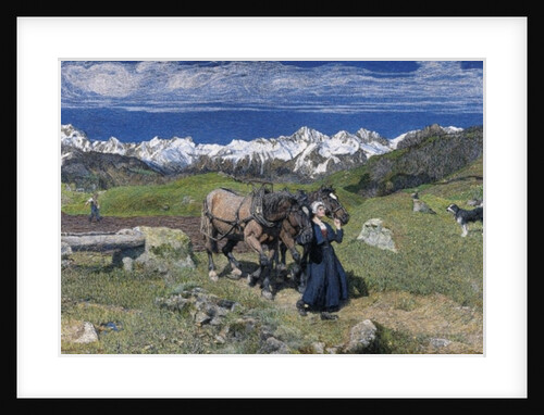 Spring in the Alps, 1897 by Giovanni Segantini