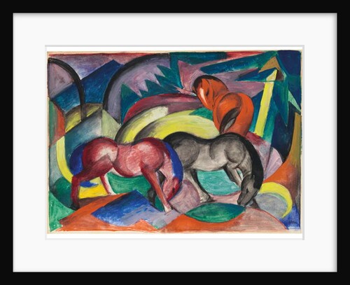 Three Horses, 1912 by Franz Marc
