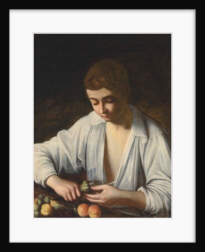 A boy Peeling Fruit, c.1592-3 by Michelangelo Caravaggio