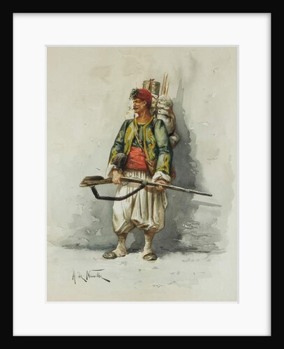 Military Figure by Alfred Brunel de Neuville