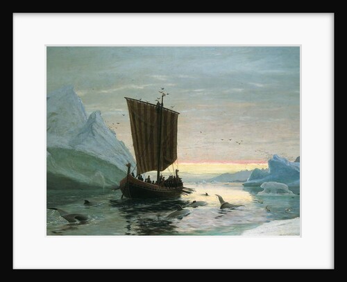 Erik Röde discovers Greenland, 1875 by J.E. Carl Rasmussen