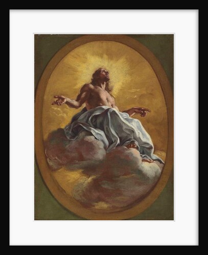 Christ in Glory, in a painted oval by Il Baciccio