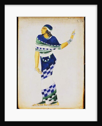 Costume design for a musician by Leon Bakst