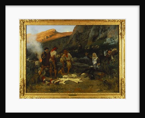 Don Quixote and the Goat Herders, 1870 by Anton Alexander von Werner