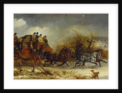 Coaching Scene - Through the Four Seasons: Winter by William Joseph Shayer