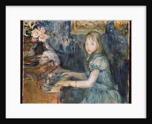 Lucie Leon at the Piano, c.1892 by Berthe Morisot