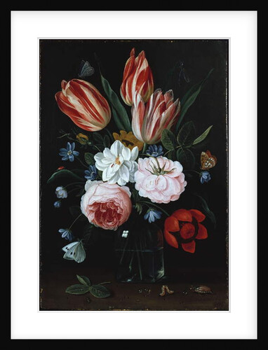 Flowers in a vase by Osias the Elder Beert