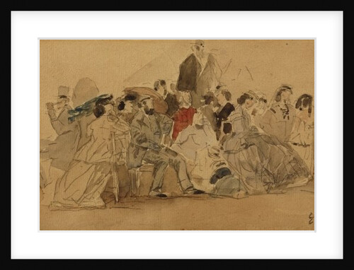 Afternoon on the Beach, c.1865 by Eugene Louis Boudin