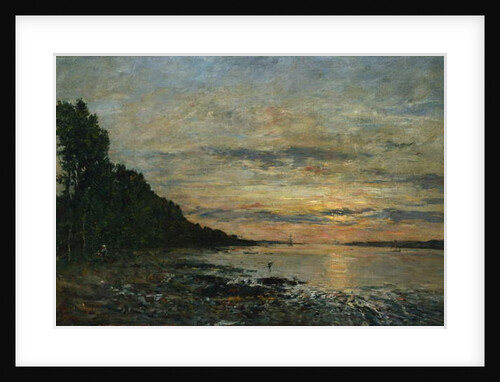 Plougastel, Sunset over the Estuary, c.1870-73 by Eugene Louis Boudin