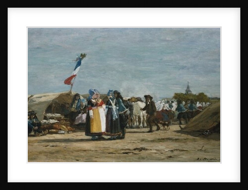 Pilgrimage in Finistere, Brittany by Eugene Louis Boudin