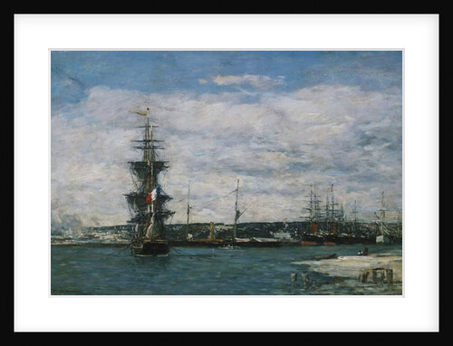 The Port of Havre, c.1864-66 by Eugene Louis Boudin