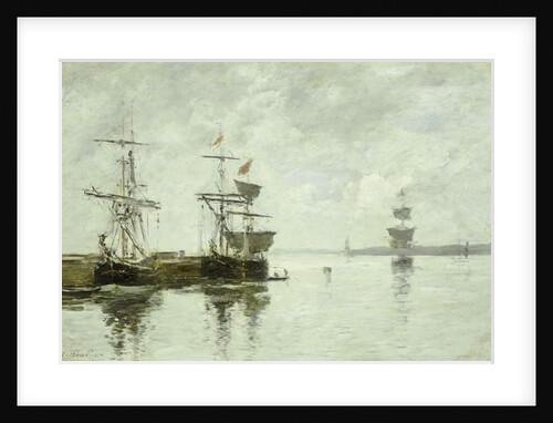 Port Scene, c.1880 by Eugene Louis Boudin