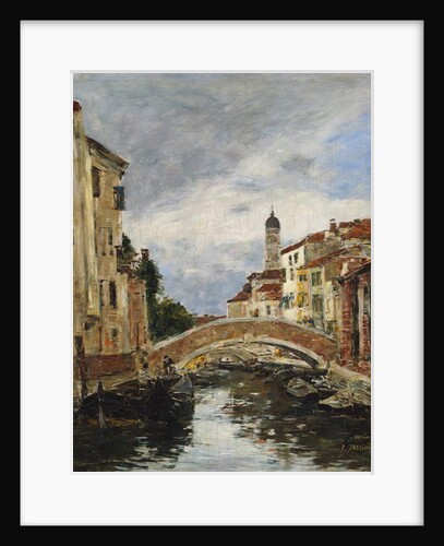 A Small Venetian Canal, 1895 by Eugene Louis Boudin
