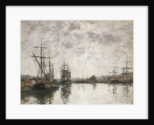 The Basin at Deauville, 1890 by Eugene Louis Boudin