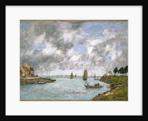 The Mouth of the River Somme, St. Valery-sur-Somme, 1891 by Eugene Louis Boudin
