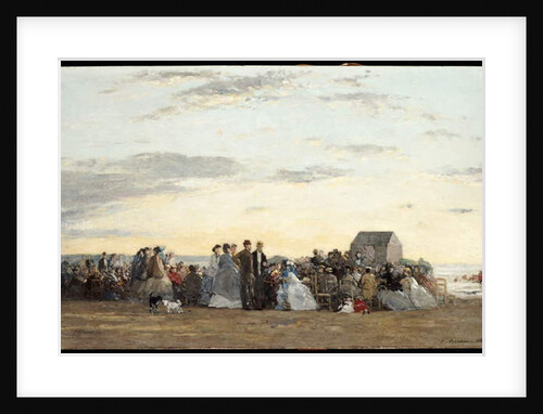Beach Scene, 1865 by Eugene Louis Boudin