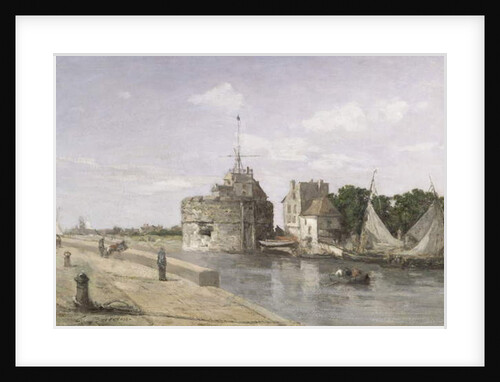 The Tower of Francis I at Le Havre, c.1854 by Eugene Louis Boudin