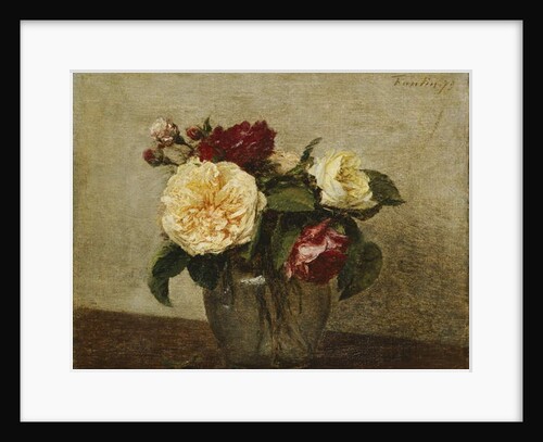 Red and Yellow Roses, 1879 by Ignace Henri Jean Fantin-Latour