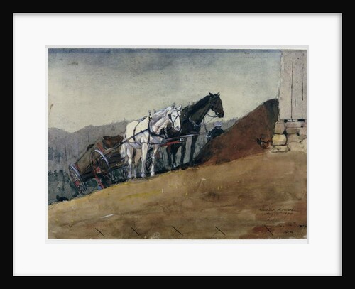 The Hilltop Barn - Houghton Farm, 1874 by Winslow Homer