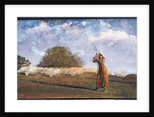 The Young Shepherdess, 1878 by Winslow Homer