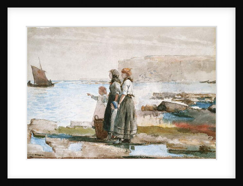 Waiting for the return of the Fishing Fleets, 1881 by Winslow Homer