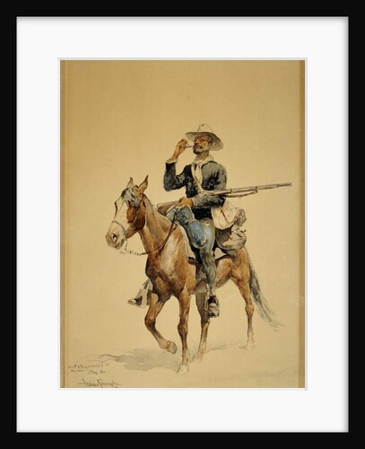 A Mounted Infantryman, 1890 by Frederic Remington
