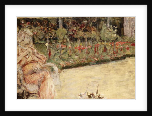 Mme Hessel in Cezanne's Garden at Vaucresson, c.1920 by Edouard Vuillard