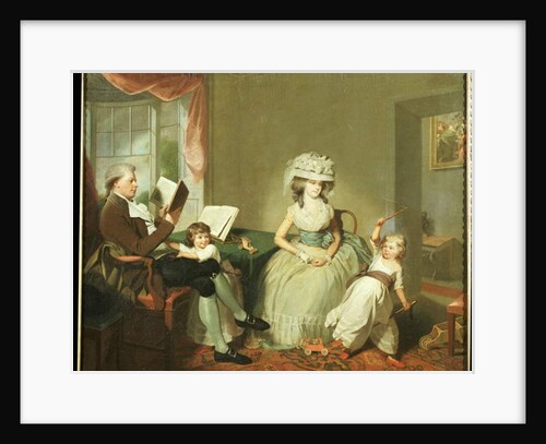 A group portrait of Mr. and Mrs. Hayward with their children, Mathilda and George, c.1789 by William Beechey