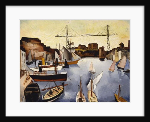 Marseilles Harbour, 1927 by Christopher Wood