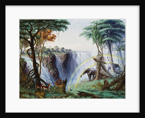 The Mosi-O-A-Tunya or Victoria Falls, Zambesi River, 1874 by Thomas Baines