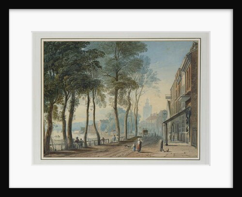 Cheyne Walk, Chelsea, 1816 by John Varley