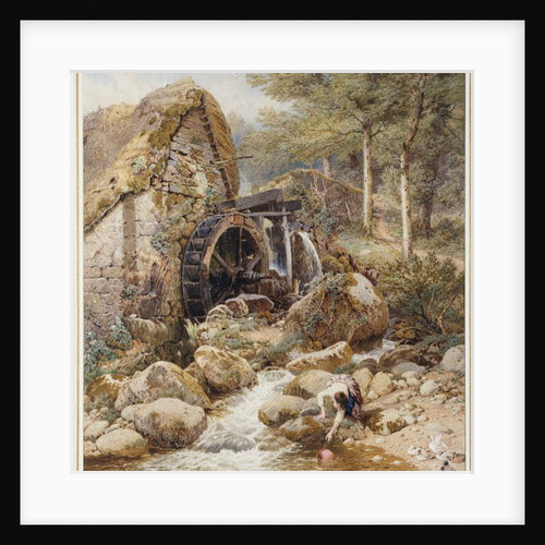An Old Water Mill by Myles Birket Foster