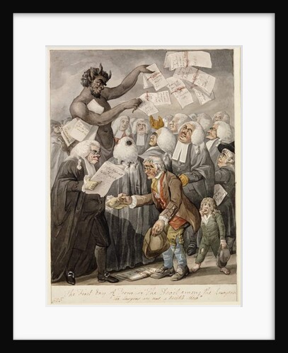 The First Day of Term - or the Devil among Lawyers by Robert Dighton