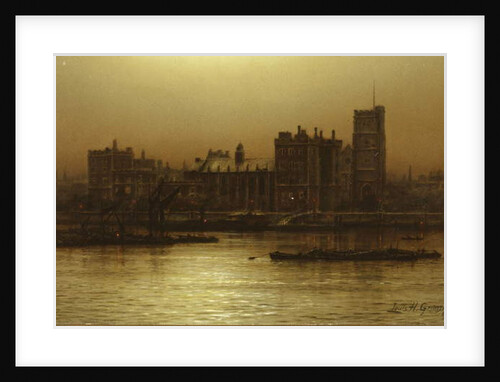 Lambeth Palace, London, 1895 by Louis Grimshaw