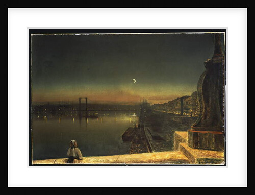 Rouen at Night from the Pont de Pierre, 1878 by John Atkinson Grimshaw