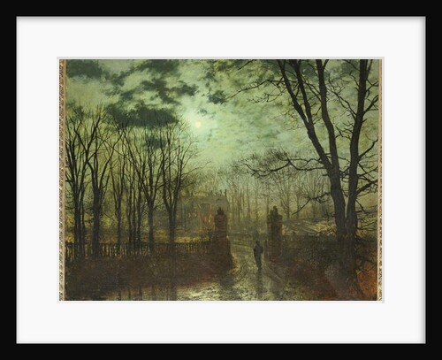 At the Park Gate by John Atkinson Grimshaw