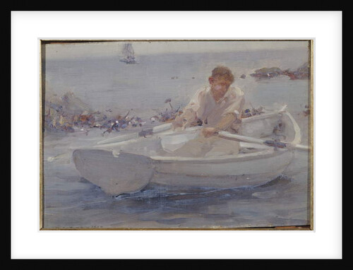 Man in a Rowing Boat, 1907 by Henry Scott Tuke
