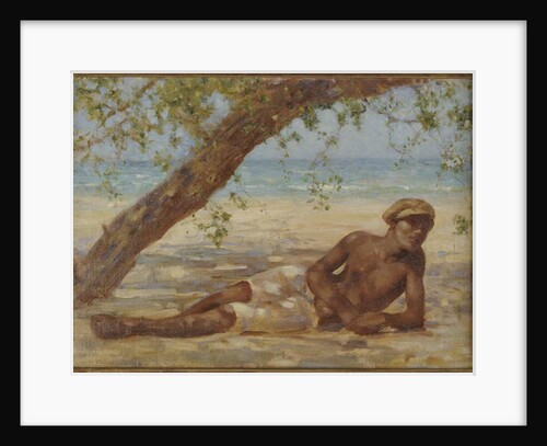 Samuel under a Tree, Jamaica by Henry Scott Tuke
